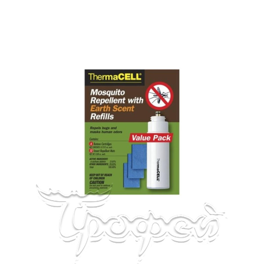 Набор запасной с запахом земли 4 газовых картриджа + 12 пластин (E4) ThermaCell 
