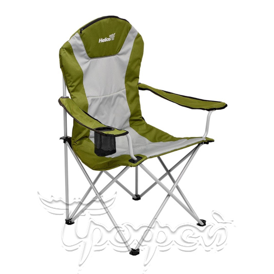 Кресло складное серый ромб/зеленый (Т-HS-750-99806H-05-1) (пр-во Тонар) 