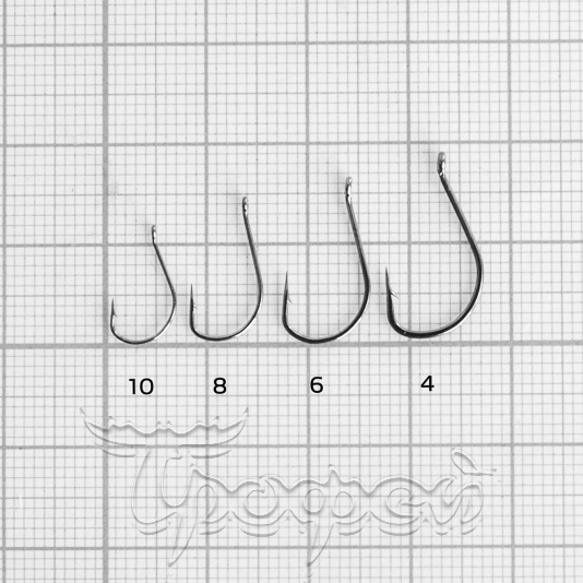 Крючок Pin hook с кольцом цвет BN (10шт) 