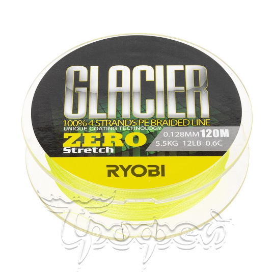 Шнур GLACLER ZERO yellow 120 м 