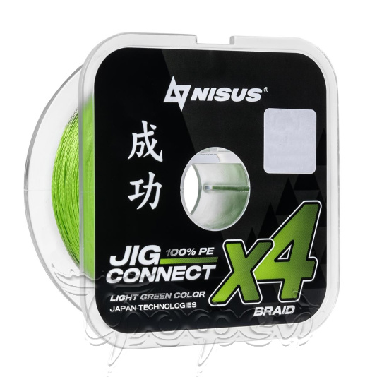 Шнур JIG CONNECT X4 PE Light Green 150 м 