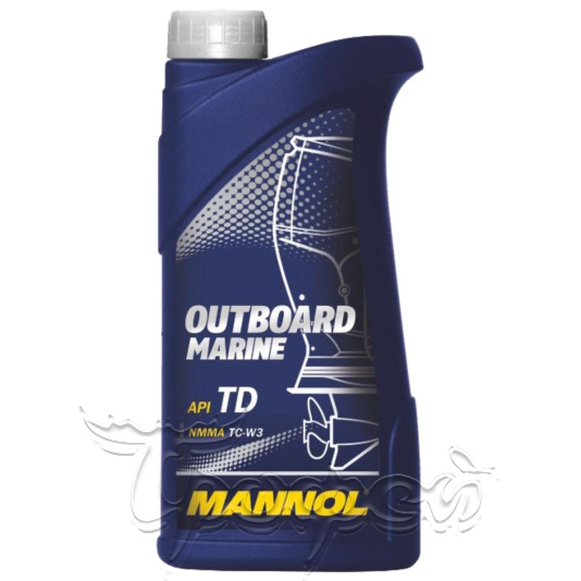 Масло моторное MANNOL 2 takt OUTBOARD MARINE  п/синт. (TC-W3) 1 л 