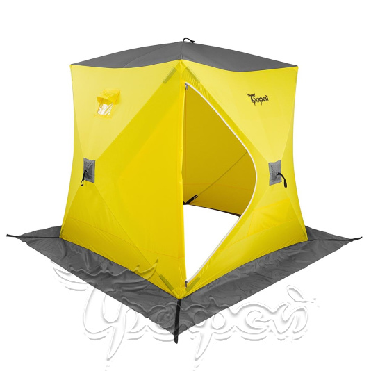 Палатка зимняя Куб 1,8х1,8 желтый/серый (TR-WSC-180YG) 