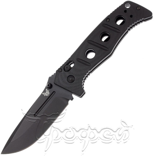 Нож складной сталь D2, чёрная рукоять, чёрный клинок  BM275BK  