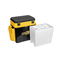Ящик FishBox Thermo с термоконтейнером (19л/8,5л) черно-желтый 