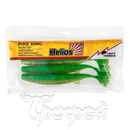 Виброхвост Pike King Green Peas 
