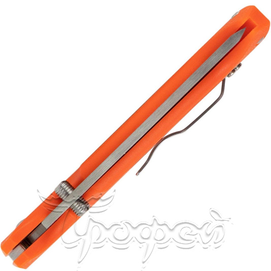 Нож складной 20NPJ Finn Wolf Blaze Orange, рук-ть оранж. пластик, клинок AUS 8A 