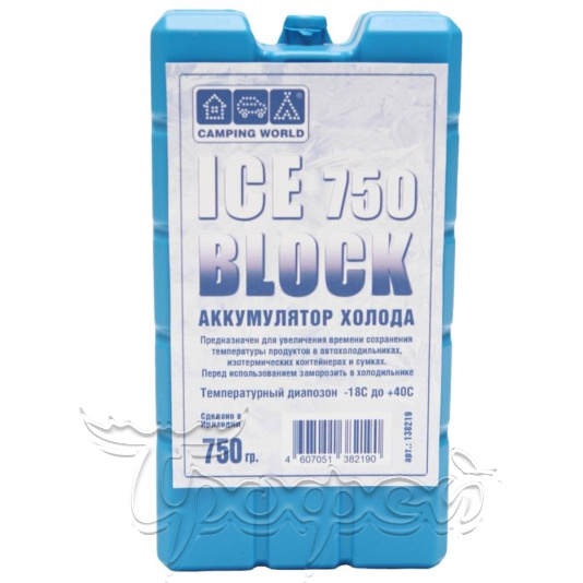 Аккумулятор холода Iceblock (хладоэлемент) 750 гр 
