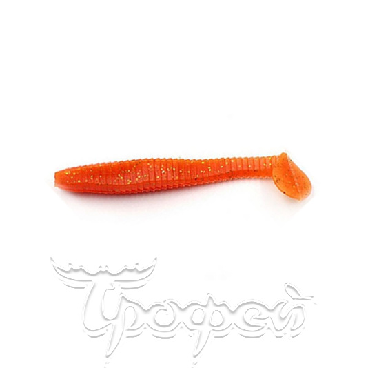 Виброхвост Flatter Shad, цвет #03 - Carrot gold flake 