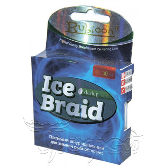 Леска плетеная Ice Braid 30m dark green, d=0,10mm (468030DGR-010) 