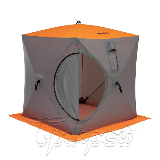Палатка куб 1,5х1,5 (4серый/1оранжевый) для зимней рыбалки 