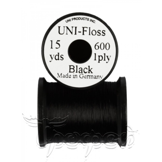 Шелк искусственный UNI Floss 15 y. Black (ZUFR15BL) 
