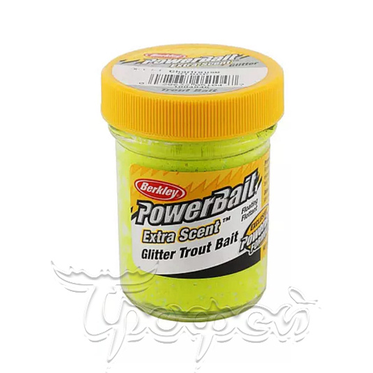 Паста форелевая PowerBait Select Glitter Trout Bait Chartreuse 50 гр 
