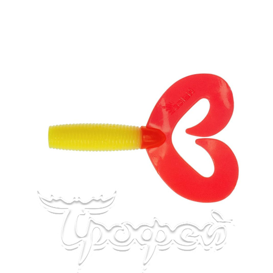 Твистер Credo Double Tail 2,95"/7,5 см Yellow RT (HS-12-038-N) 