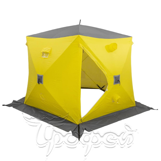 Палатка зимняя утепл. ЮРТА Premium желтый/серый (HS-WSCI-P-YG) 