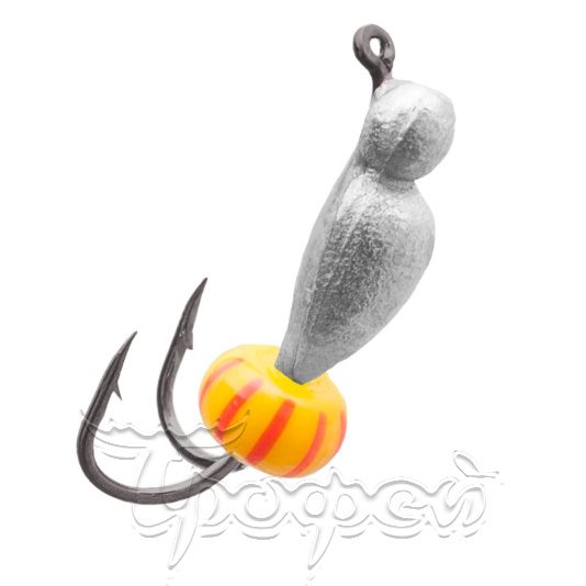 Мормышка вольфрамовая КОЗА-нимфа d 4.0мм никель (5шт/уп) LumiCom 