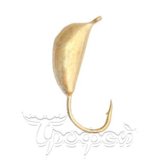 Мормышка вольфрамовая банан d 5.0мм золото (10шт/уп) (1005-500 Au) LumiCom 