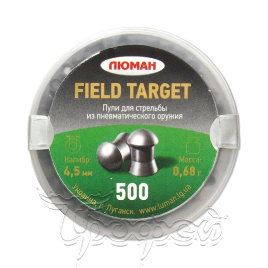 Пуля пневм. Люман "Field Target", 0,68 г. 4,5 мм. (500 шт.) (36 в упаковке) 