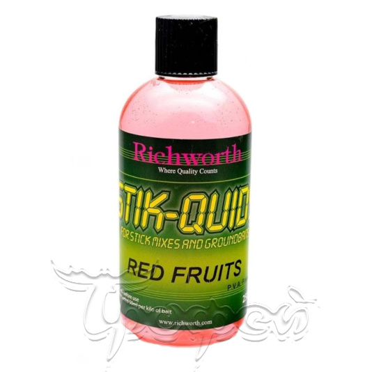 Жидкий аттрактант для прикормки 250ml Stik-quid's Red Fruit RICHWORTH 