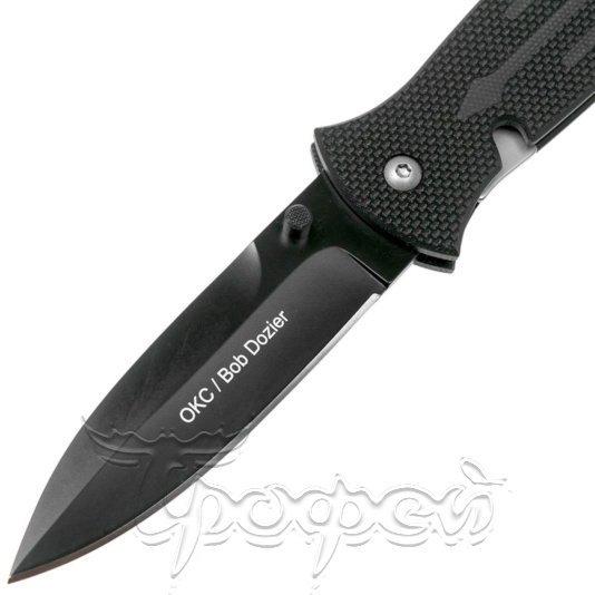 Нож OKC Dozier Arrow складн.,чёрная рукоять, G10, клинок D2, чёрное покрытие (9101)  