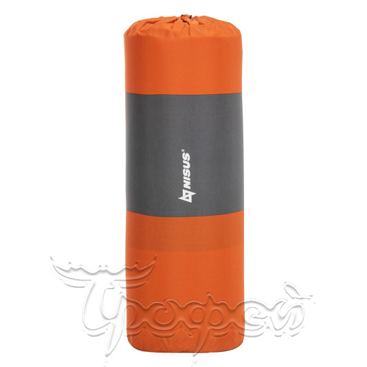 Коврик самонадув. с подушкой 30-170x65x5 оранжевый/серый (N-005P-OG) 