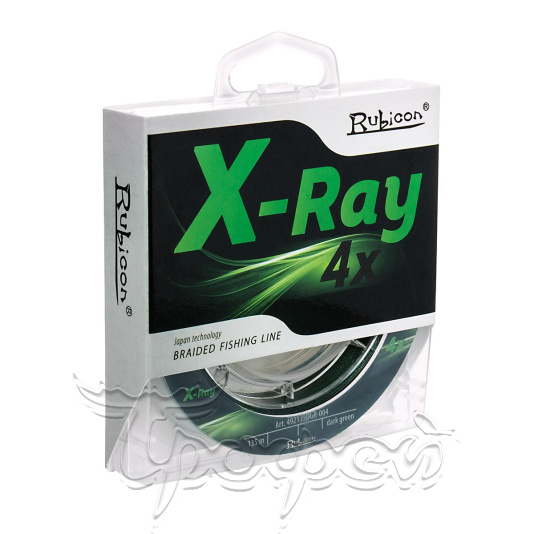Леска плетеная X-Ray 4-x 135 м, цвет dark green 