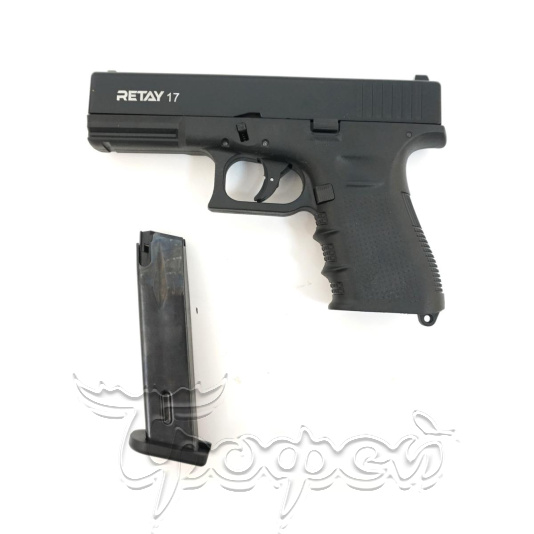 Пистолет охолощенный 17, (Glok 17), черный, кал. 9mm. P.A.K 