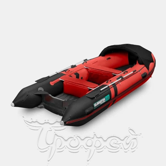 Лодка надувная ПВХ GLADIATOR E420PRO красно-черный Gladiator