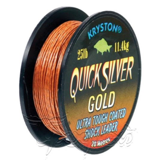 Поводковый материал 25lb 20m (QS4) KRYSTON QUICKSILVER GOLD 