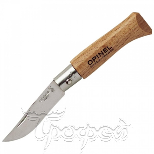 Нож складной №3 VRI Tradition Inox (нерж. сталь, рукоять бук, длина клинка 4 см) (0010712) 