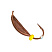 Мормышка Супер банан с ушком 3,5мм 0,72гр (MW-1835-Cu) 