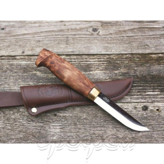 Нож Metsa AH_9607 - с фиксир.клинком, дерев.рук-ть,95мм. клинок W75 