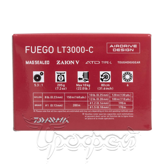 Катушка безынерционная 23 FUEGO LT3000-C (10006-003) 