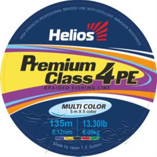 Шнур PREMIUM CLASS 4 PE BRAID Multicolor 135m 