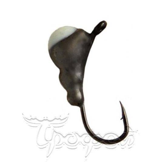 Мормышка вольфрамовая Муравей с ушком d 6.0мм черн. никель с фосфор. каплей (1009-6002BNi) 