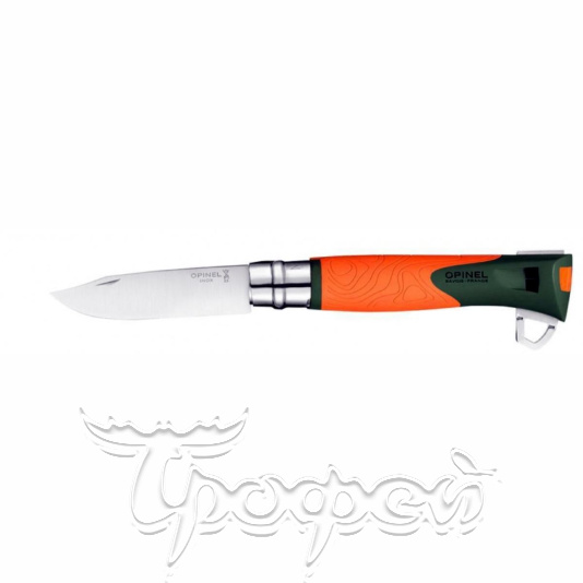 Нож Opinel серии Specialists EXPLORE №12, клинок 10 см, нерж сталь, оранж/серый 