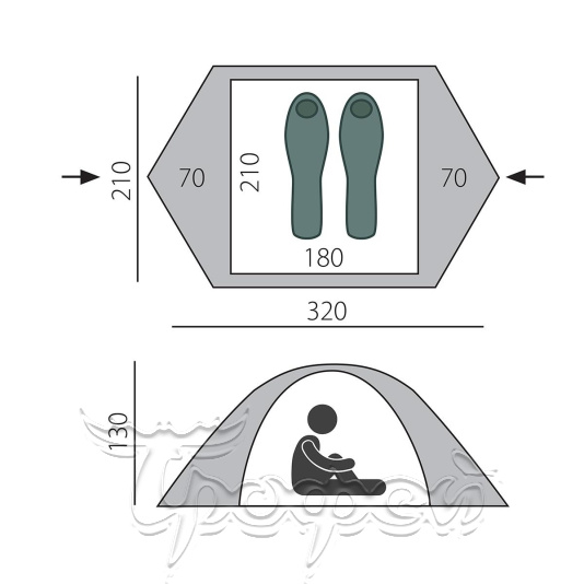 Палатка Malm 3 (T0479) 