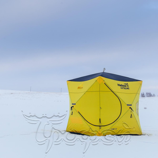 Палатка зимняя Куб EXTREME  1,8 х 1,8 V2.0 широкий вход, с внутренними порогами 