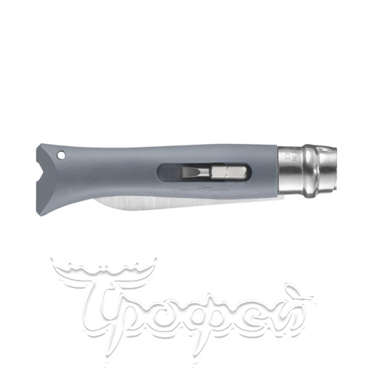Нож №9 VRI  DIY Grey (нержавеющая сталь, рукоять пластик, длина клинка 8 см) 0017926 