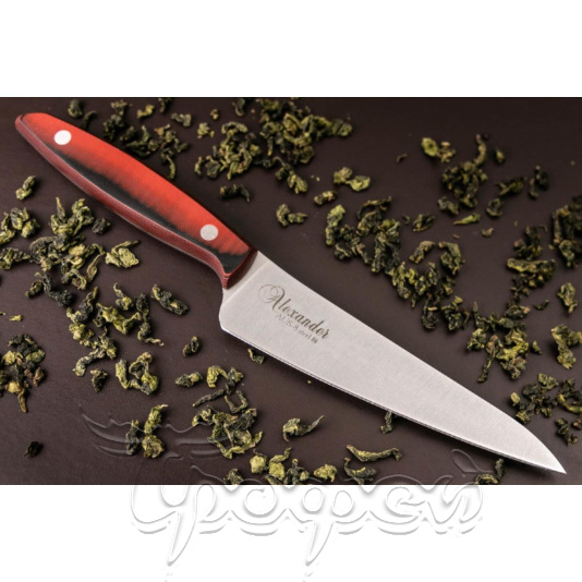 Нож кухонный Alexander MEDIUM AUS-8 SW (Stonewash, рукоять G10)  