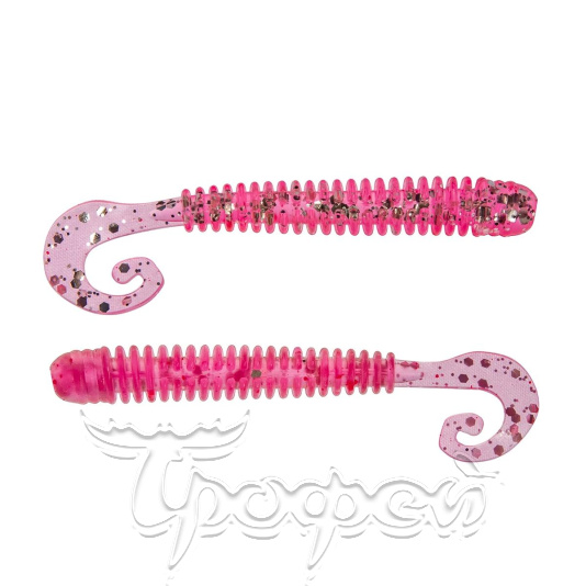 Твистер Credo Long Body 2,95"/7,5 см Silver Sparkles & Pink (HS-9-035-N) 