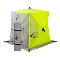 Палатка зимняя Куб 1,8х1,8 yellow lumi/gray 