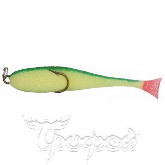 Поролоновая рыбка (двойник) желто-зеленая  