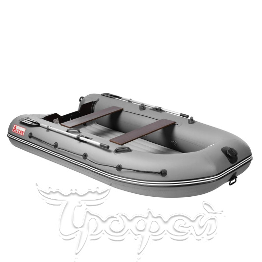 Лодка Алтай А320 LUXE серый, надувное дно, опц. Тонар  Тонар