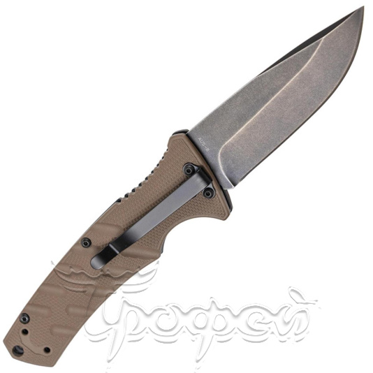 Нож складной серая рукоять G10, сталь AUS-8  BK01BO424 Strike Coyote 
