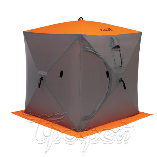 Палатка куб 1,5х1,5 (4серый/1оранжевый) для зимней рыбалки 
