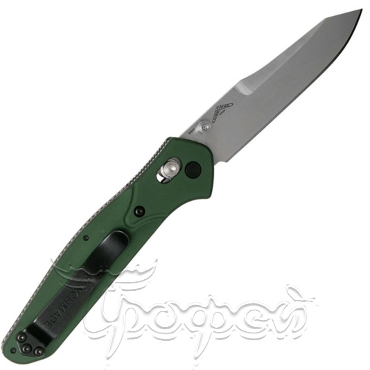 Нож модель BM9400 Osborne рук-ть зелен. алюминий, клинок S30V 