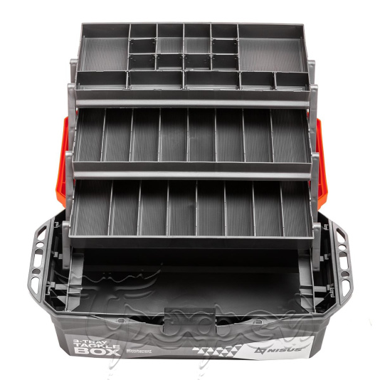 Ящик для снастей Tackle Box трехполочный оранжевый (N-TB-3-O) NISUS 
