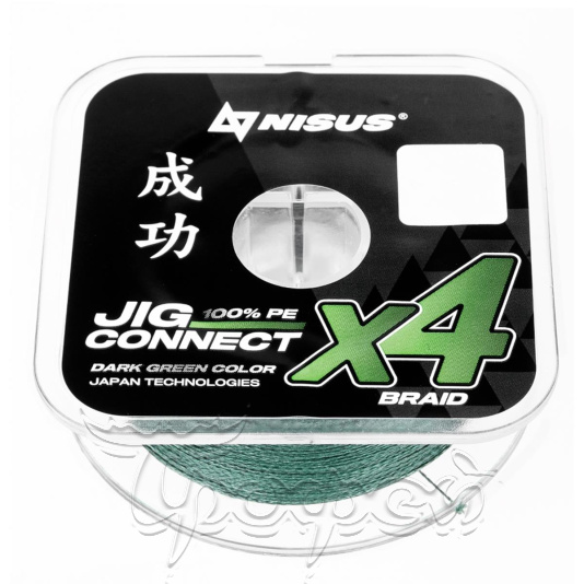 Шнур JIG CONNECT X4 PE Dark Green 100 м 