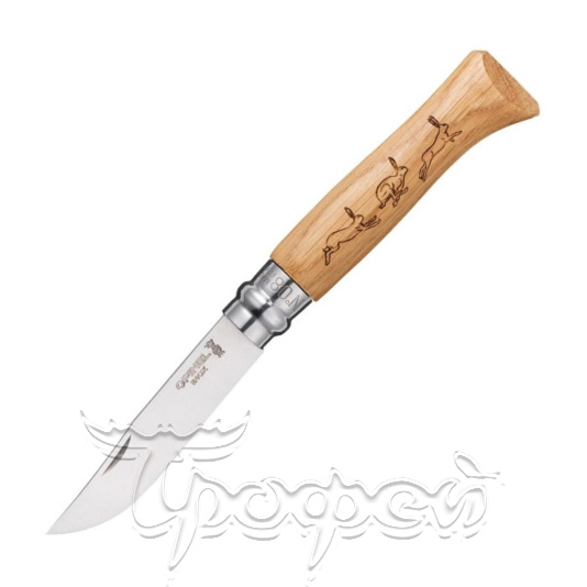 Нож №8 VRI Animalia Chamois (серна), рукоять дуб, длина клинка 8.5 см (0016219) 
